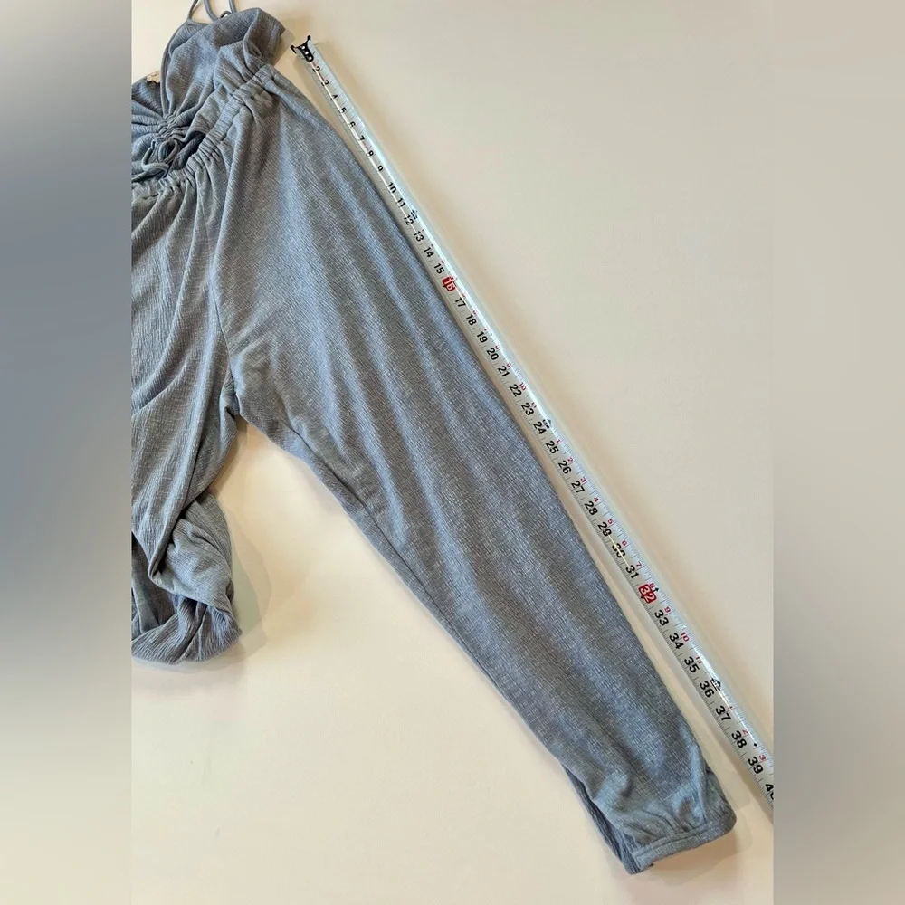 Hem & Thread Light Blue Jogger Jumpsuit Lightweight - Picture 6 of 10